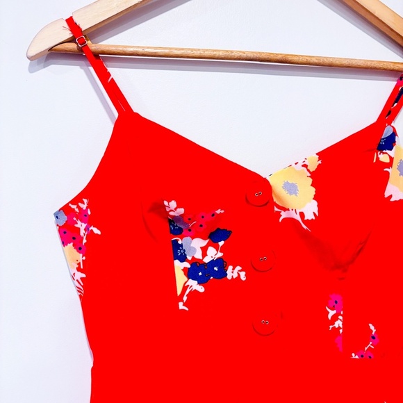 MODCLOTH Red floral dress - Picture 2 of 6